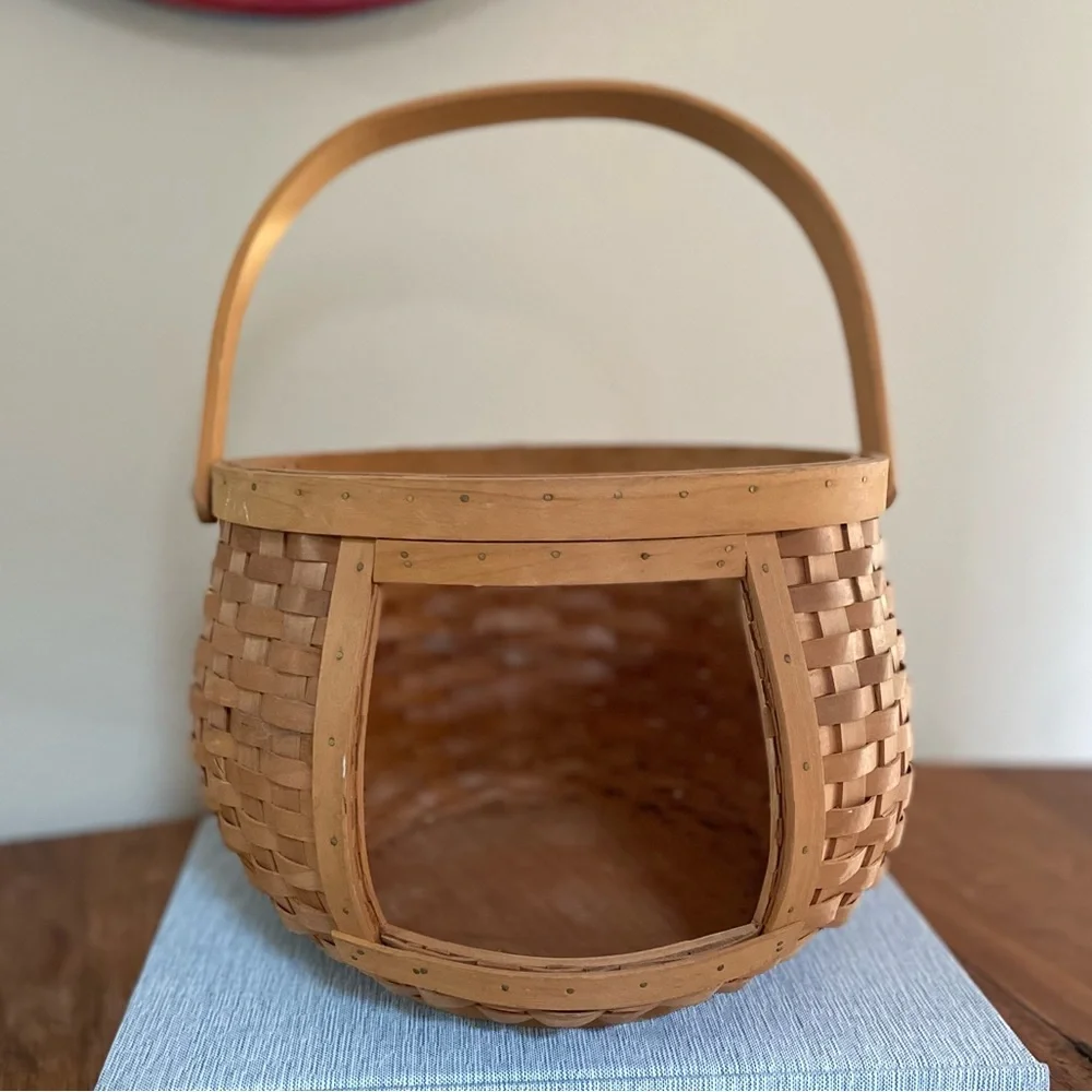 Vintage Better Home & Garden Bean Pot/Crockpot Carrying Basket –Viewing Basket